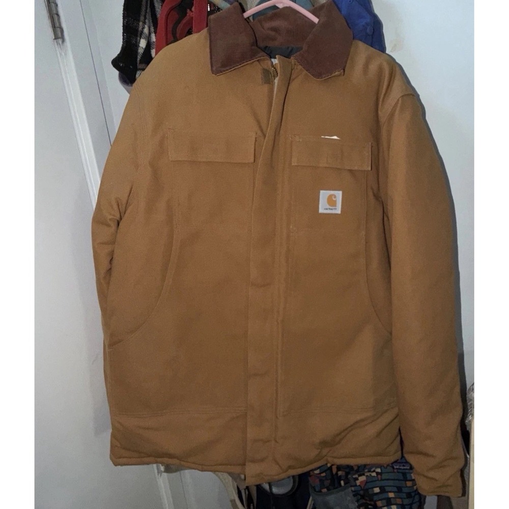 Vintage Carhartt Duck Canvas Insulated CQ196 Jacket Made in USA Deadstock